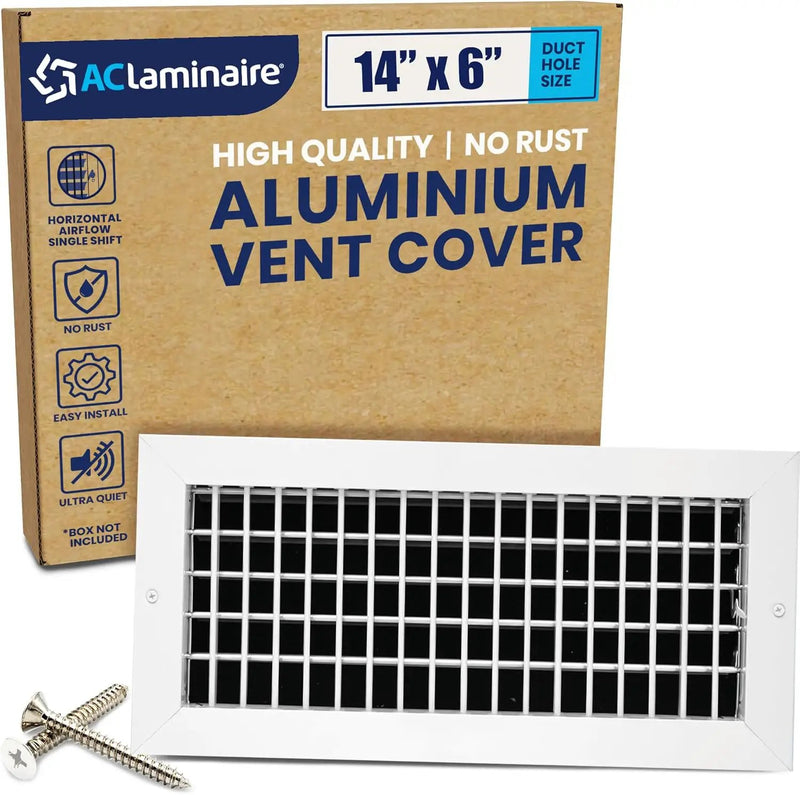 AC Register Vent Cover 14X6 Inch - Box of 20 by HouseOfZazla