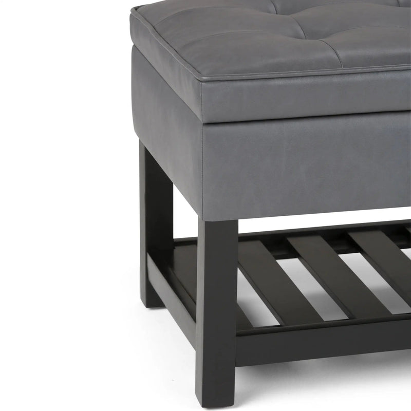 Cosmopolitan - Storage Ottoman Bench With Open Bottom by HouseOfZazla