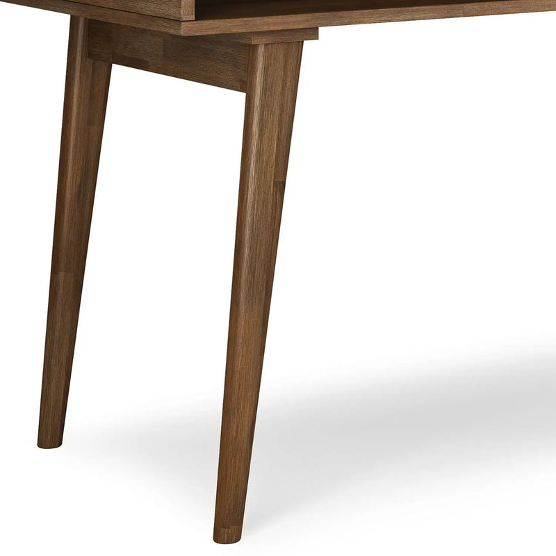 Clarkson - Desk With Side Drawers - Rustic Natural Aged Brown by Unique Piece Furniture