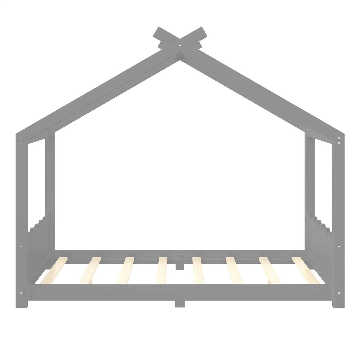 Full House Floor Bed with Support Slats by HouseOfZazla