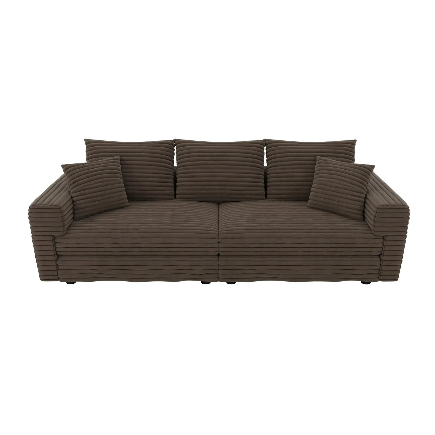4 Seat Modern Comfy Upholstered Sofa Cloud Couch by HouseOfZazla