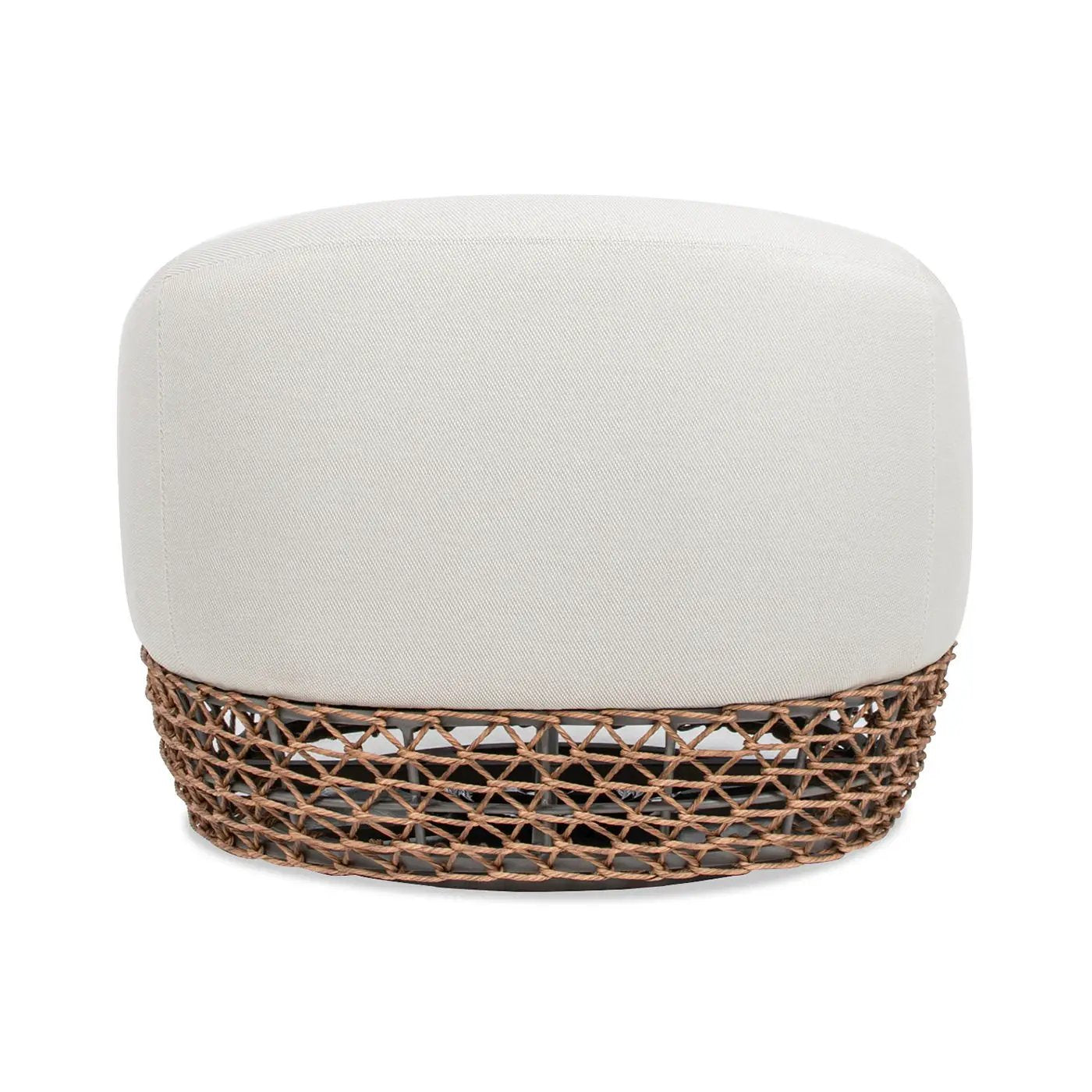 Willow - Upholstered Patio Deep Seating Armchair, Wicker Frame by HouseOfZazla