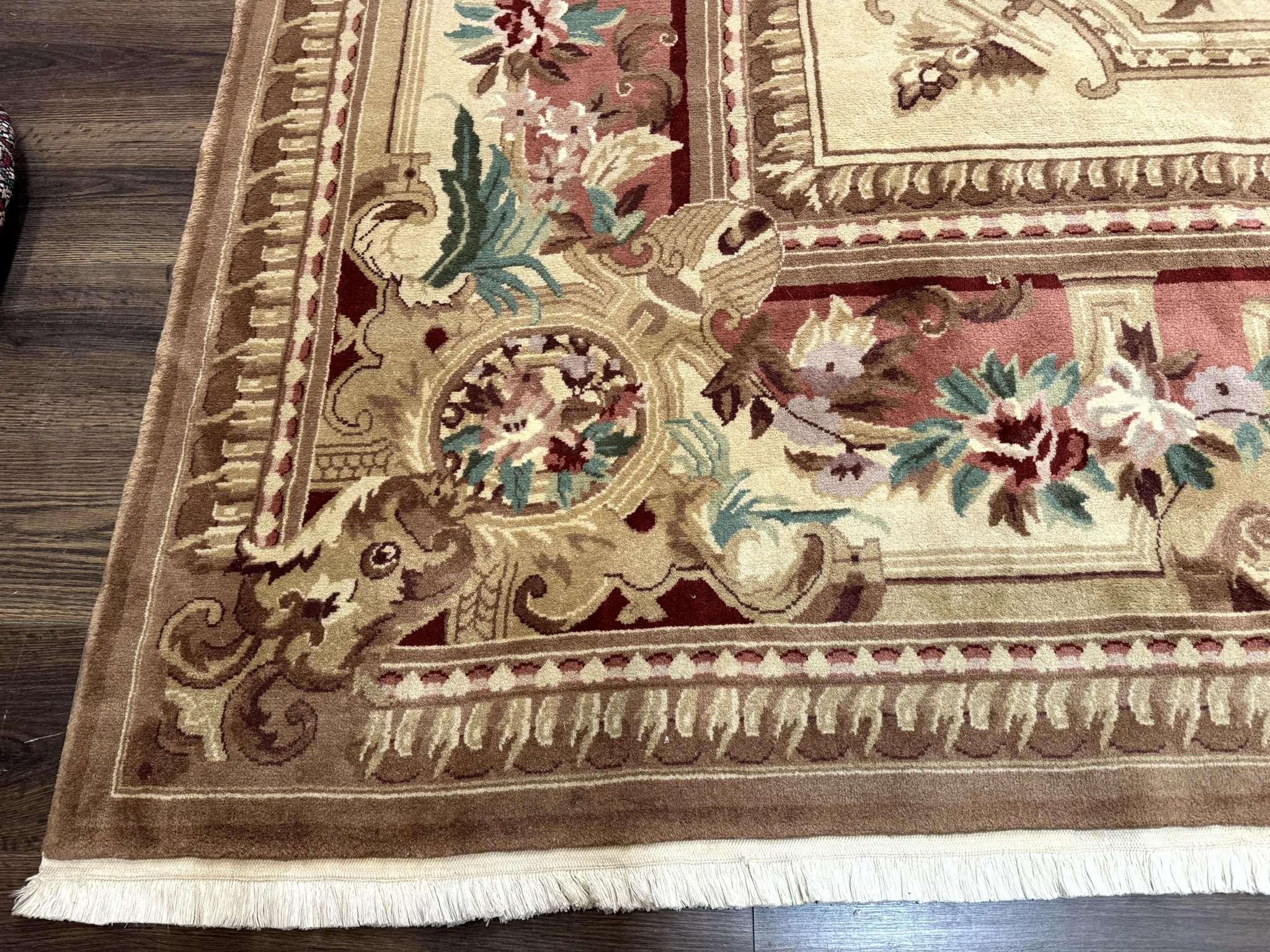 Palace Size Aubusson Rug 12x18, Extra Large, French European Carpet, Soft Wool Pile, Elegant by Jewel Rugs