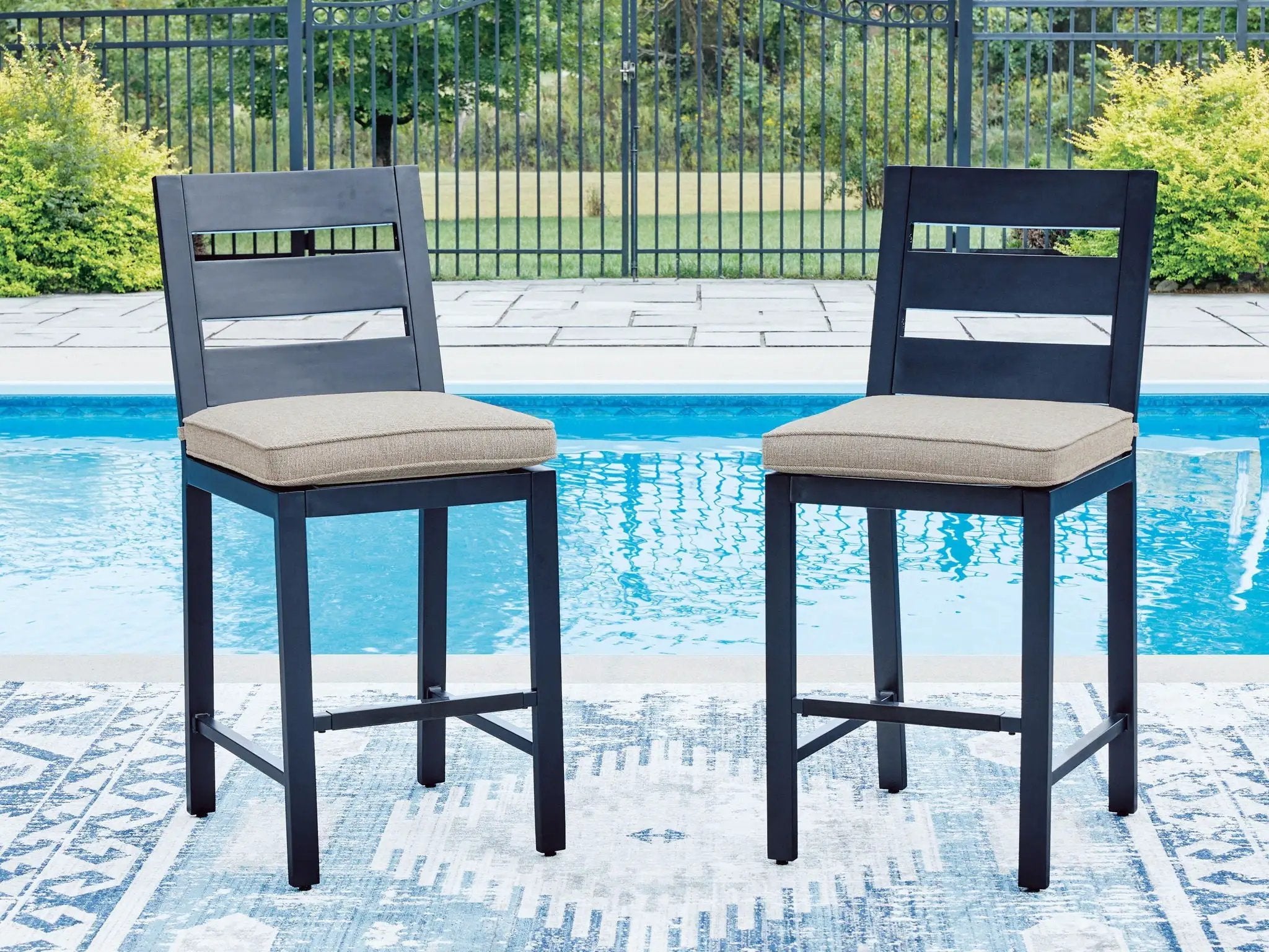 East Beach - Barstool (Set of 2) - Blue by Unique Piece Furniture