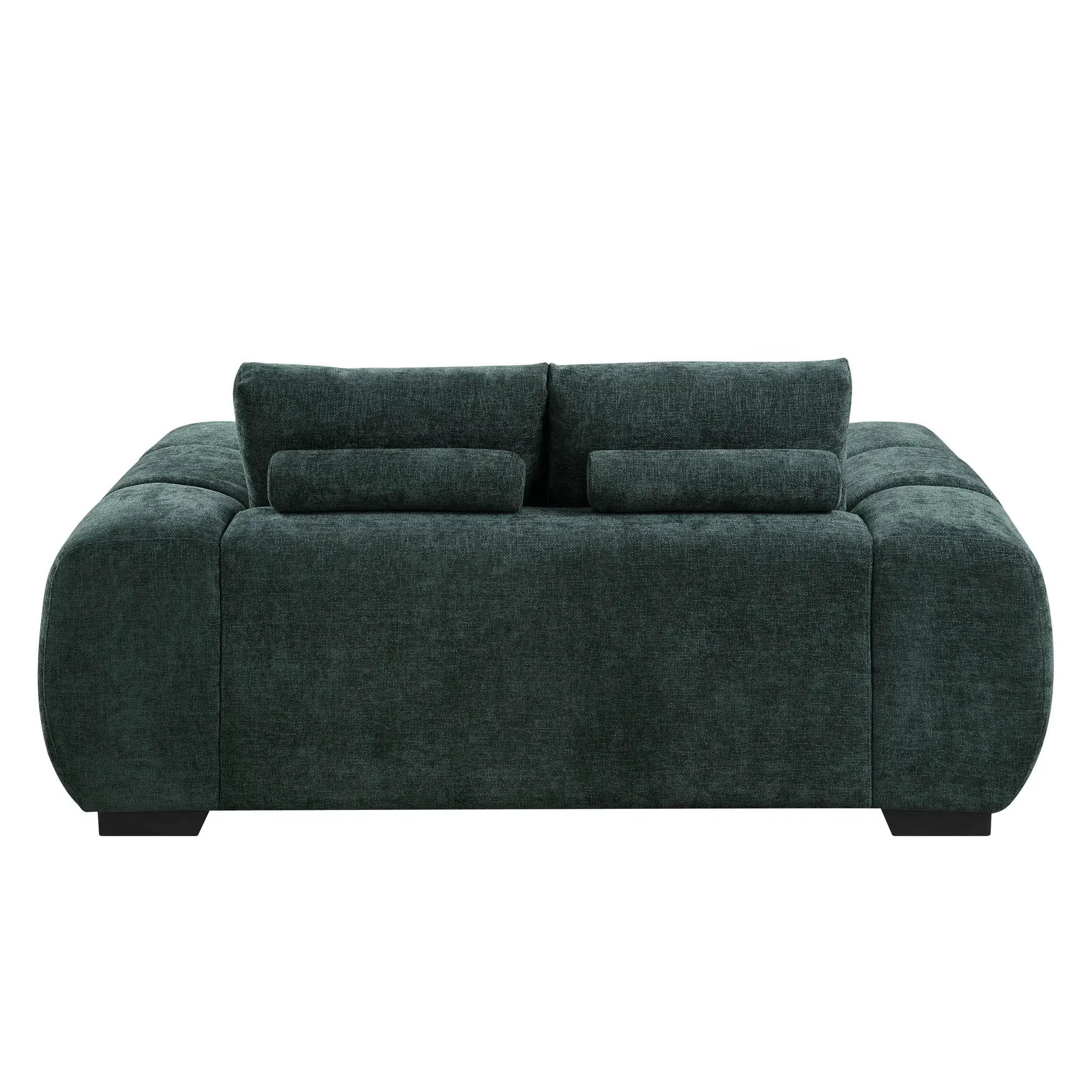 Ferrand Green Chenille Loveseat by HouseOfZazla