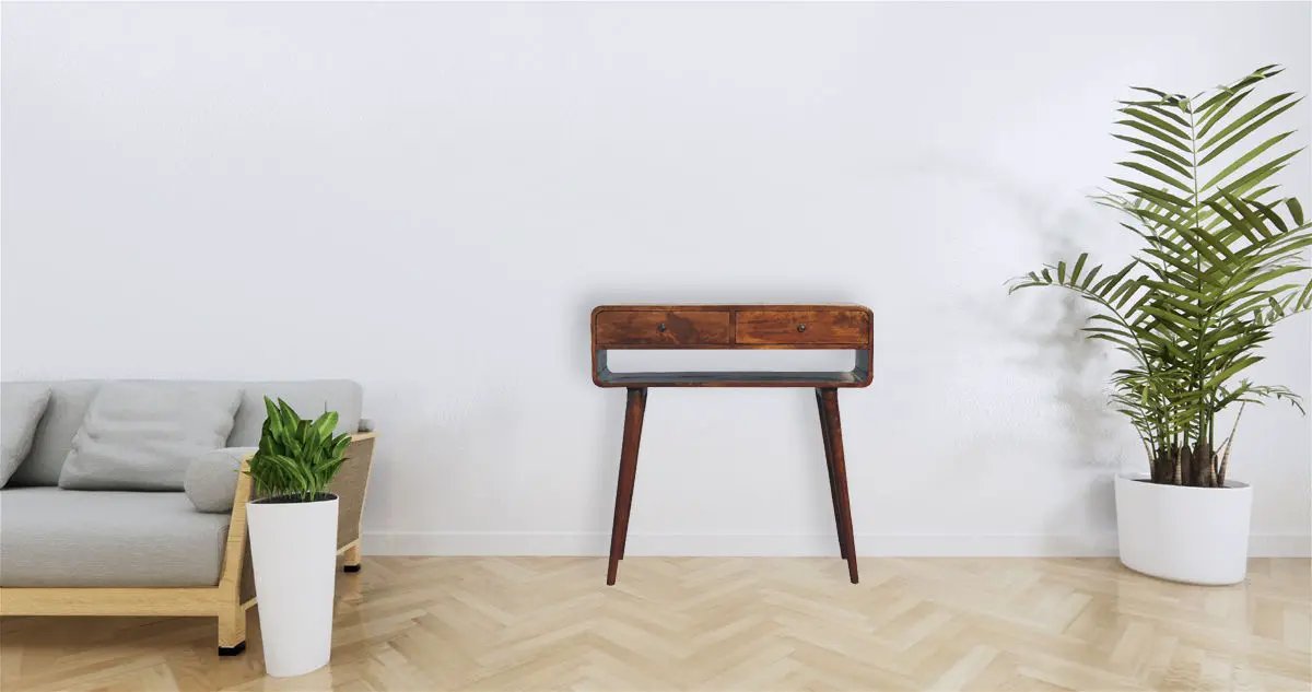 Sonata - Chestnut Console Table by HouseOfZazla