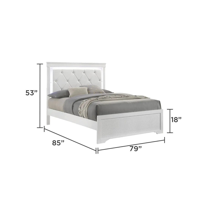 Blaze - Bed With LED Headboard by HouseOfZazla