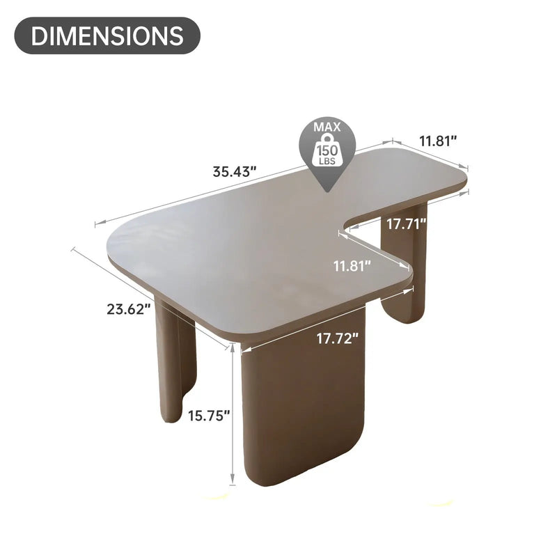 L-Shape Coffee Table For Living Room by Unique Piece Furniture