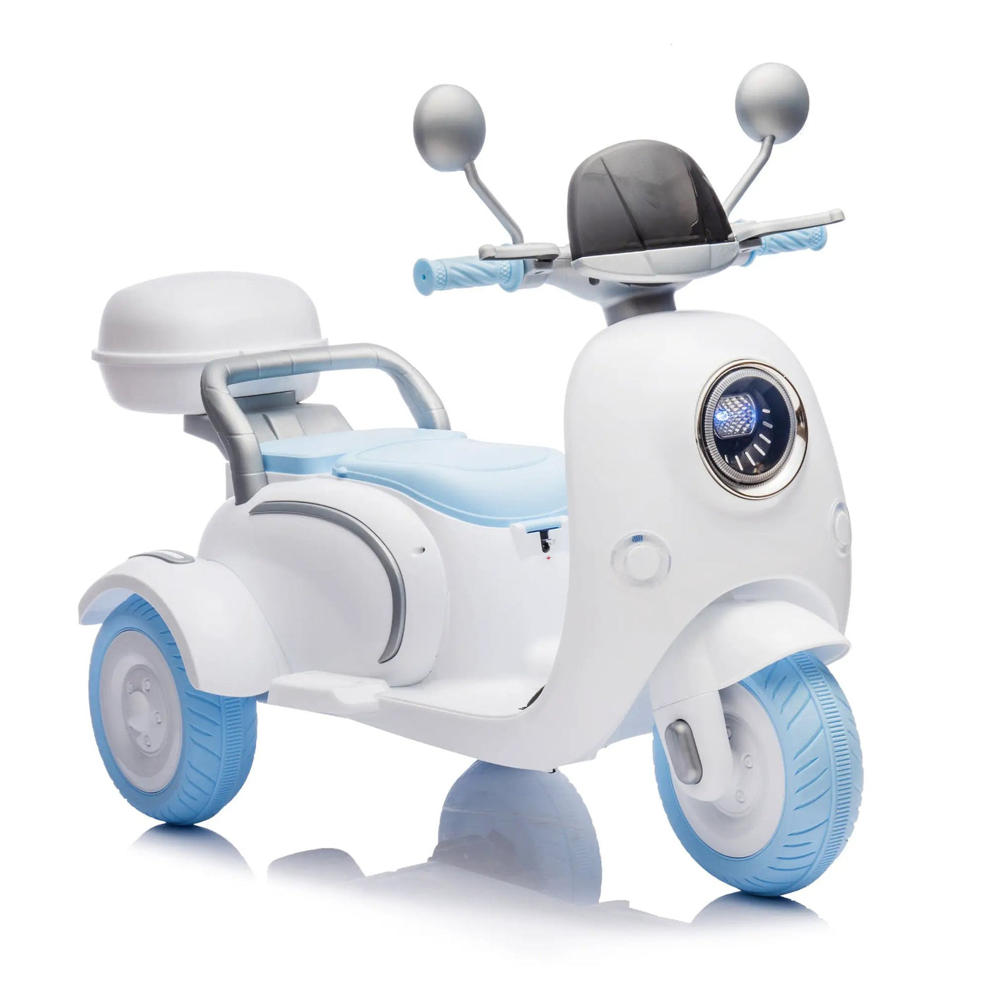 12V Two Motors Kids Ride On Two-Seater Electric Motorcycle by HouseOfZazla