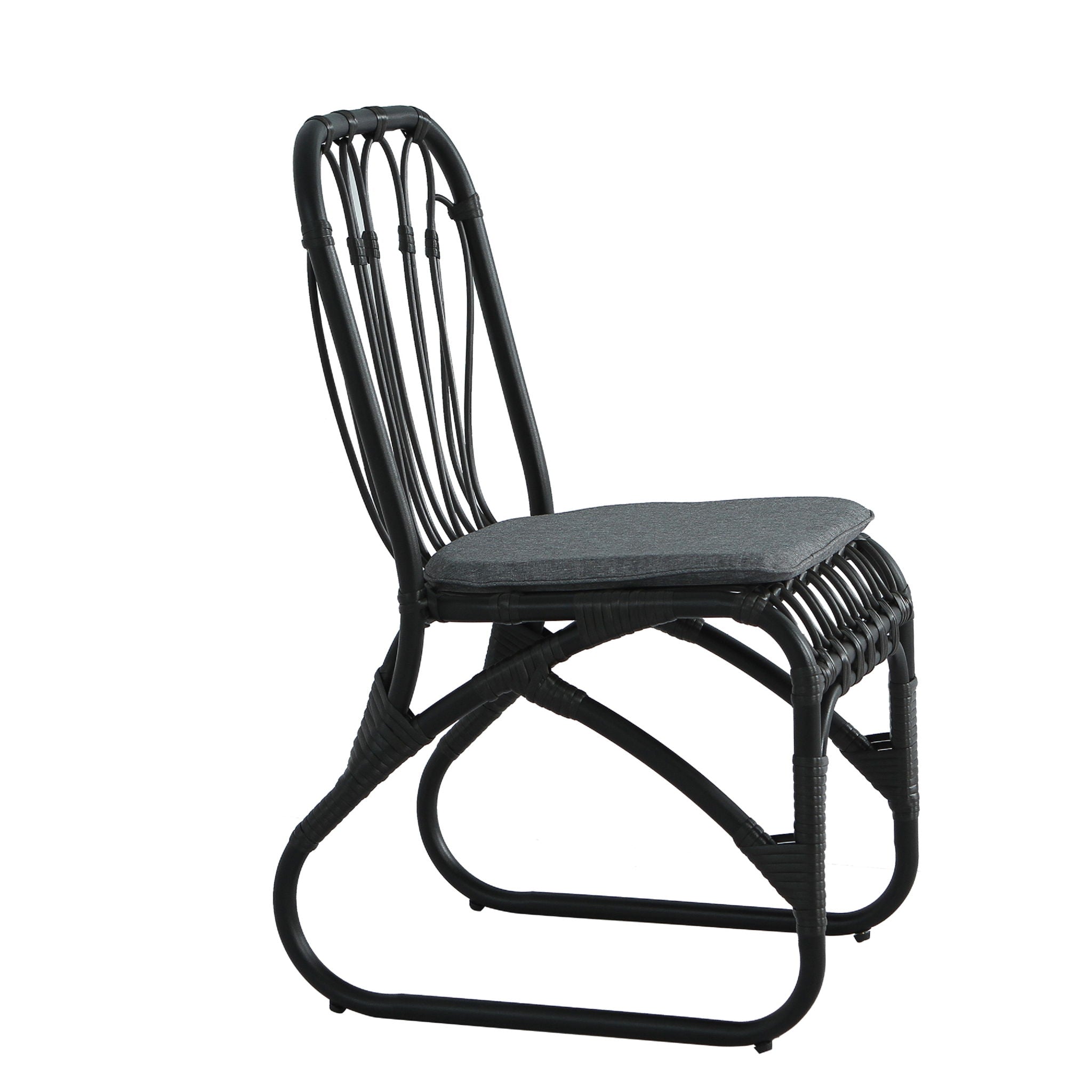 Outdoor Wicker Dining Chairs With Washable Cushions (Set of 2) by HouseOfZazla