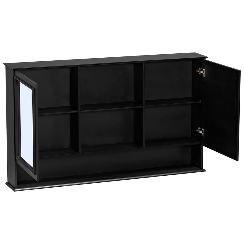 Wall Mounted Bathroom Medicine Cabinet With Double Mirrored Doors by HouseOfZazla