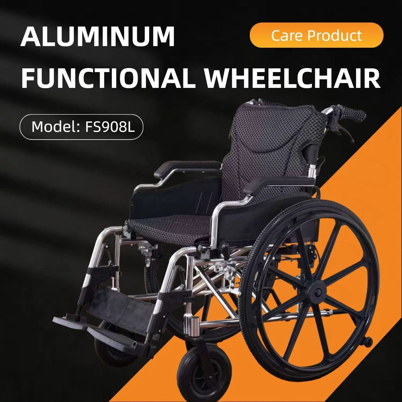 Lightweight Foldable Transport Wheelchair For Adults With Double X Force Support by HouseOfZazla