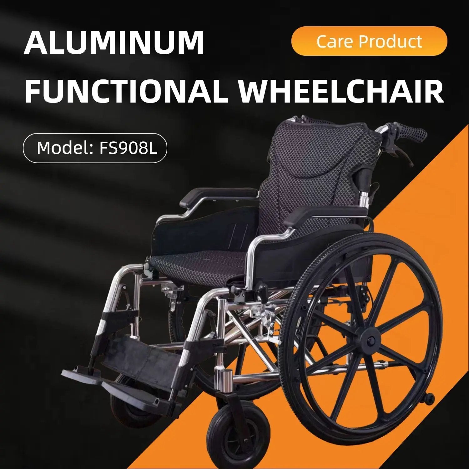 Lightweight Foldable Transport Wheelchair For Adults With Double X Force Support by HouseOfZazla