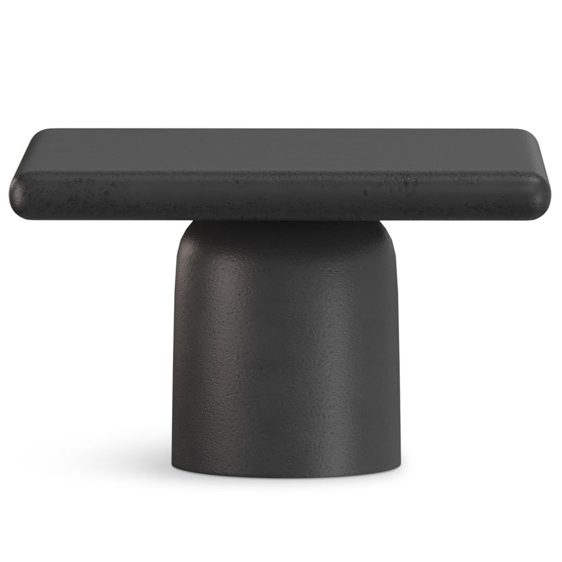 Zachary - 2 Piece Set Cast Aluminum Coffee Table - Black by HouseOfZazla