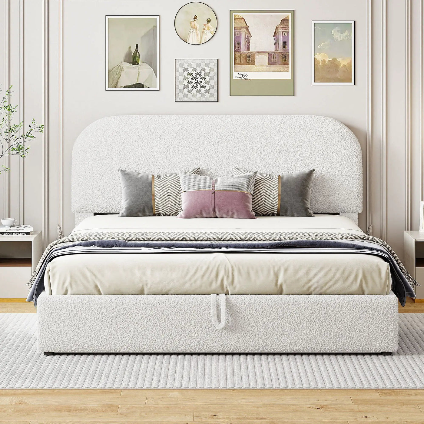 Upholstered Platform Bed With Hydraulic Storage System by HouseOfZazla