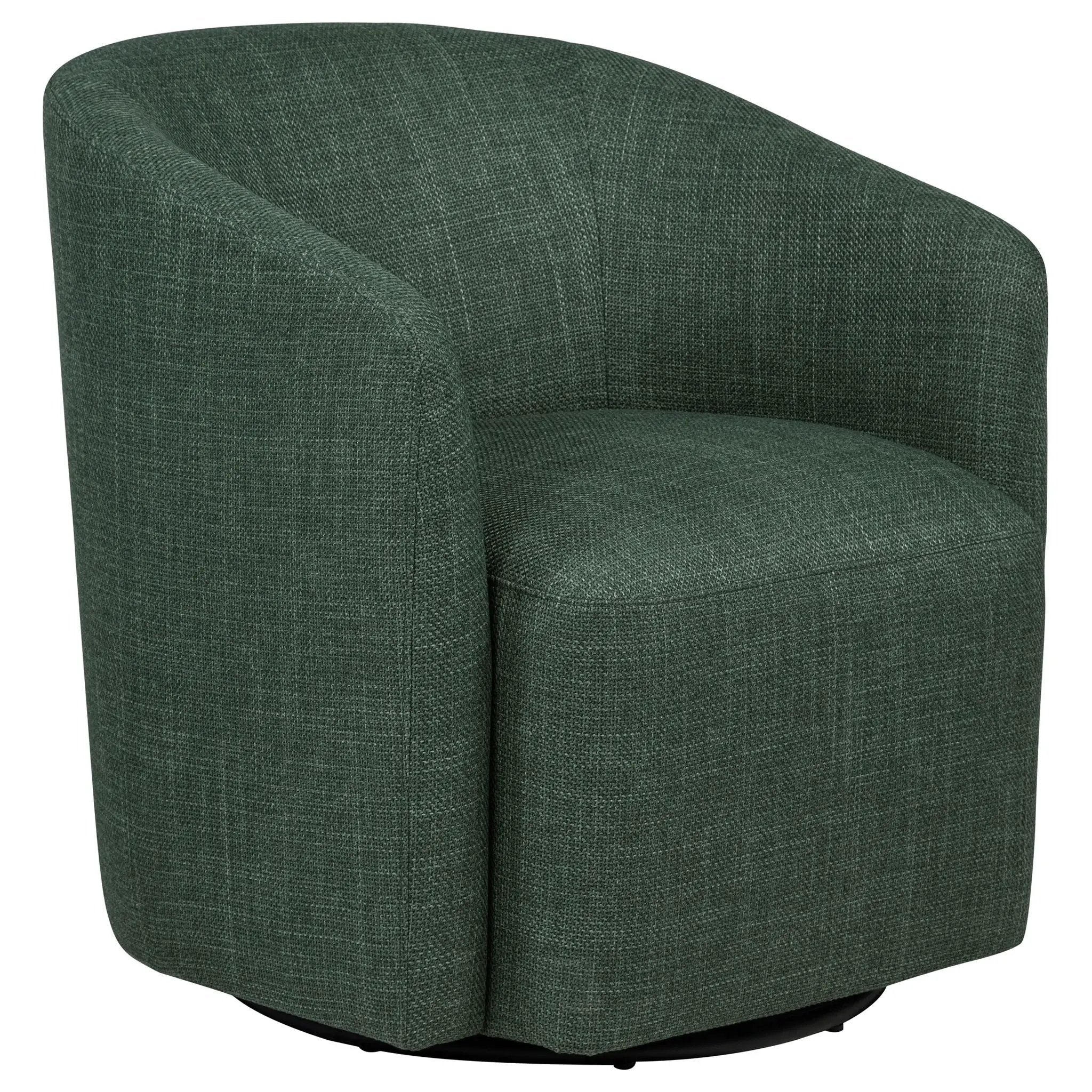 Mossbrook Fabric Upholstered Swivel Accent Chair Green by Unique Piece Furniture