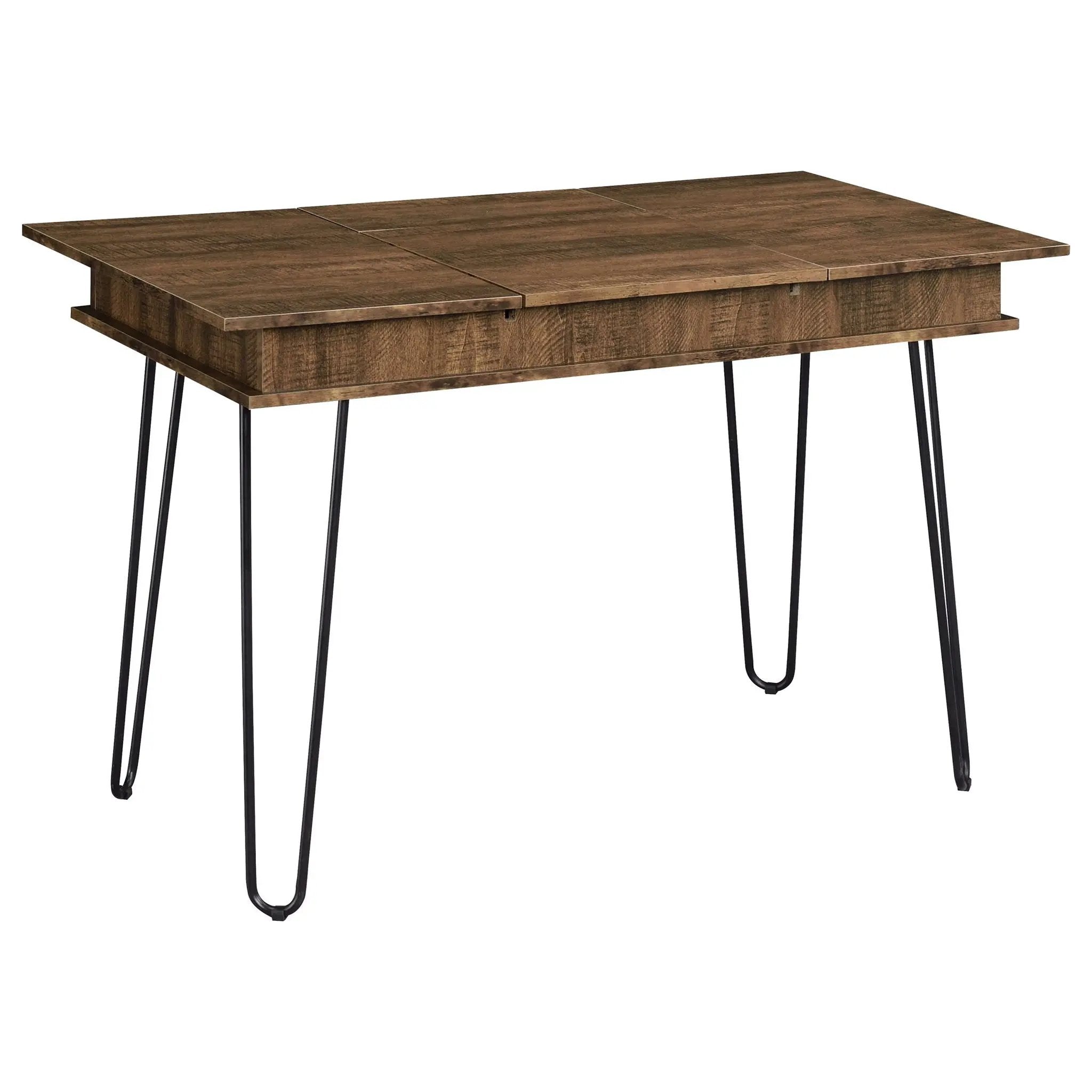 Sheeran 47-inch Writing Desk with Storage Rustic Amber by Unique Piece Furniture