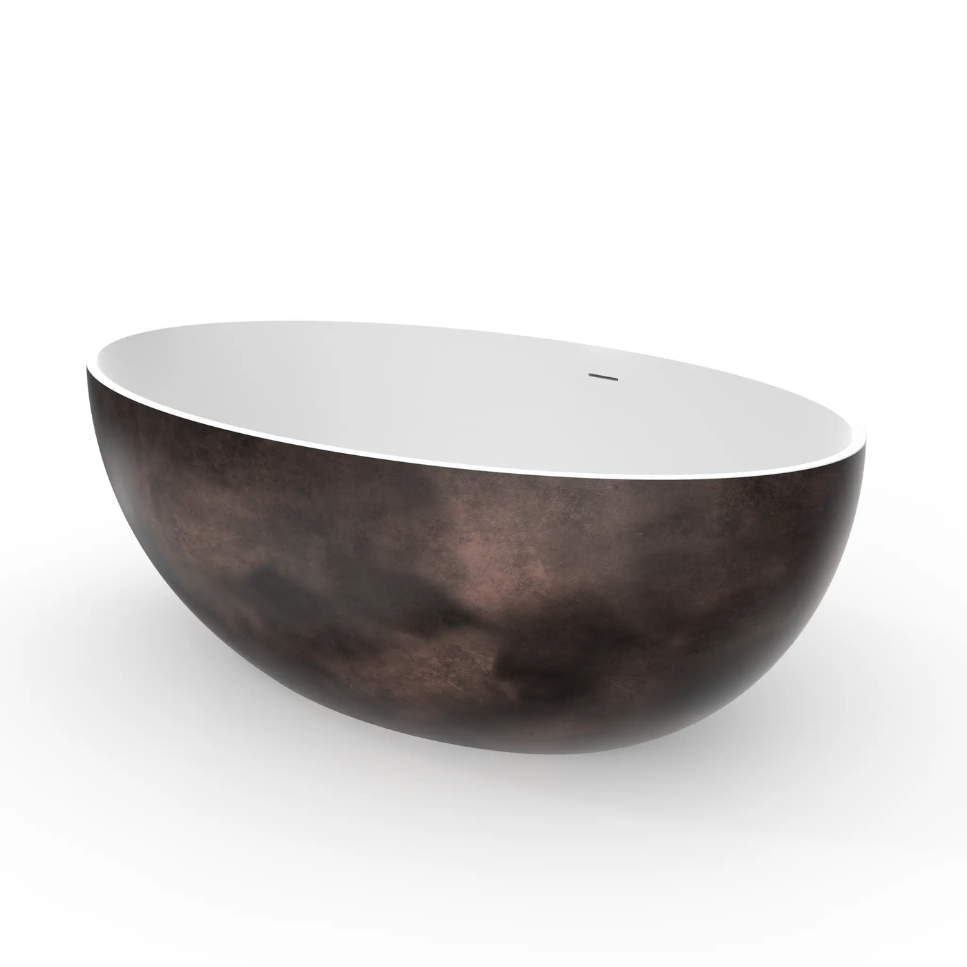 67 Inch Freestanding Solid Surface Soaking Bathtub by HouseOfZazla
