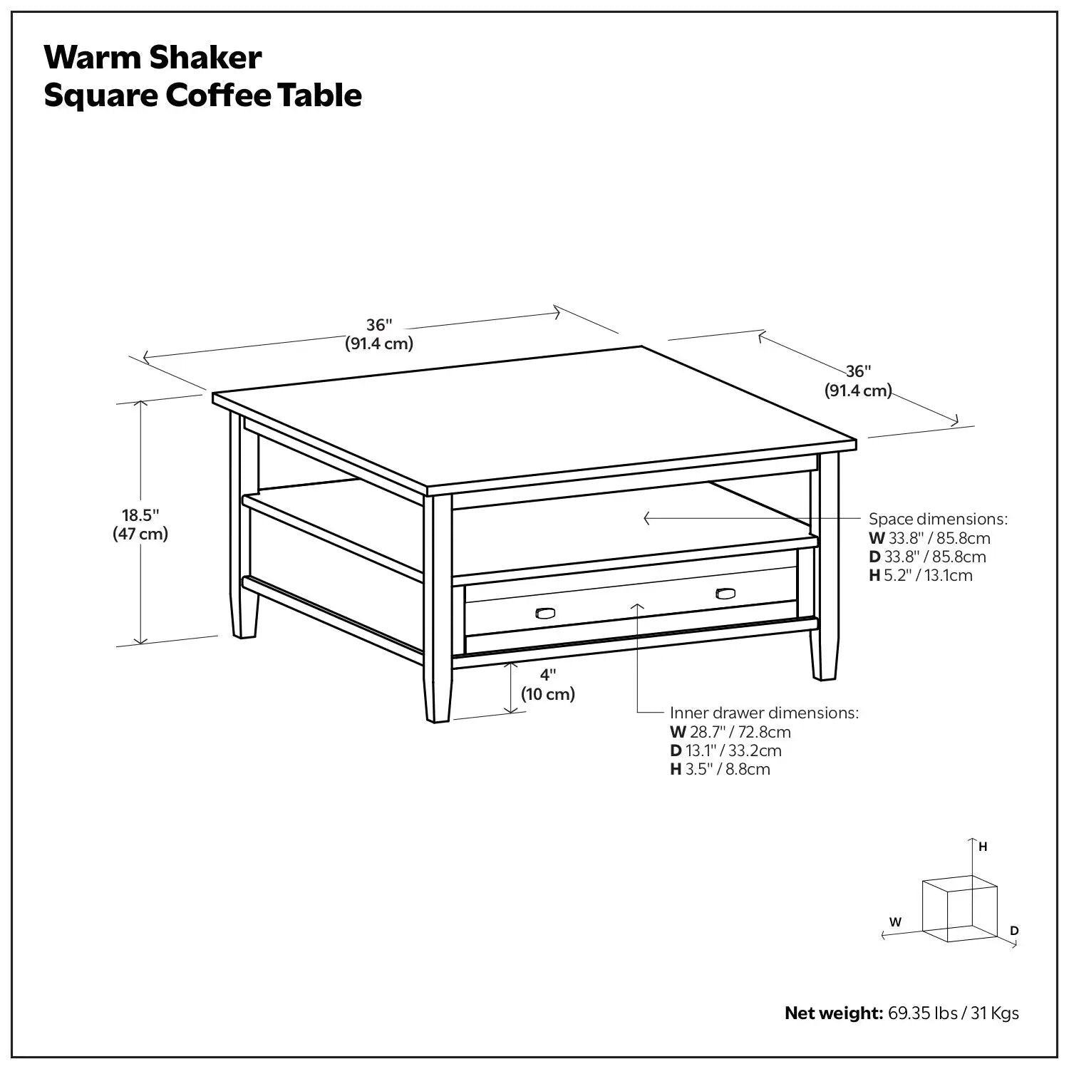 Warm Shaker - Handcrafted Table by HouseOfZazla