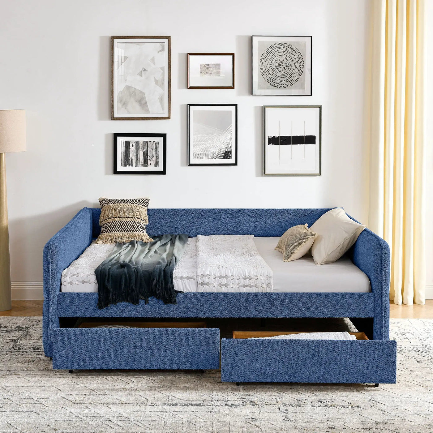 Upholstered Daybed & 2 Drawers by HouseOfZazla