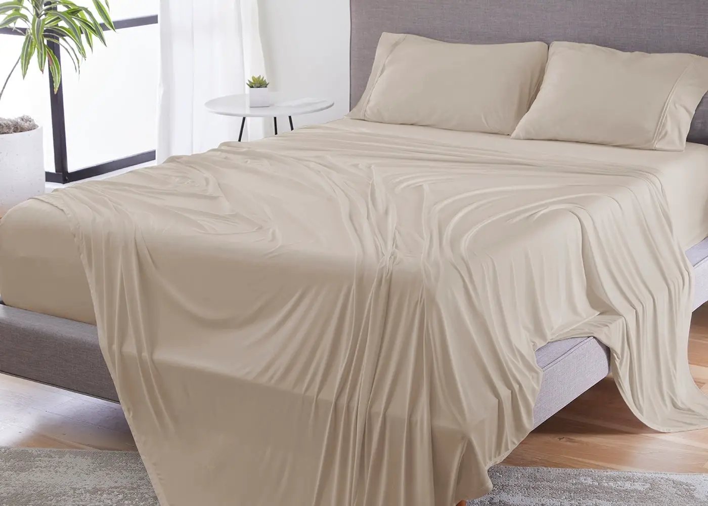BedGear Dri-Tec King Pillowcase Set, Beige by HouseOfZazla