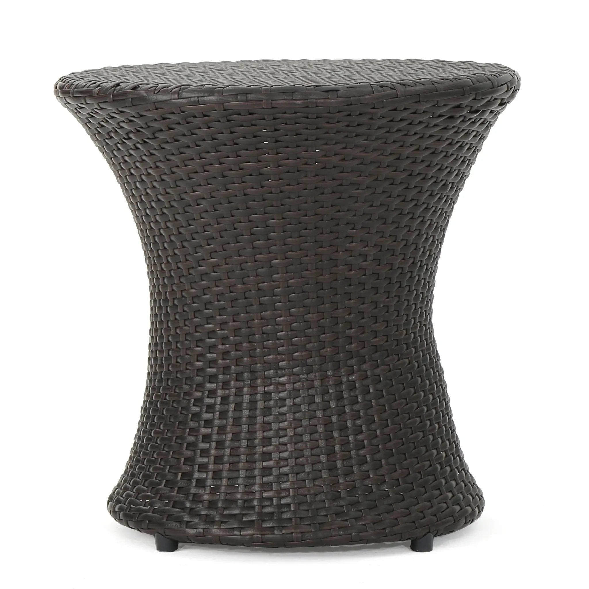 19" Kono Hourglass Table (No Glass Top) End Table by HouseOfZazla