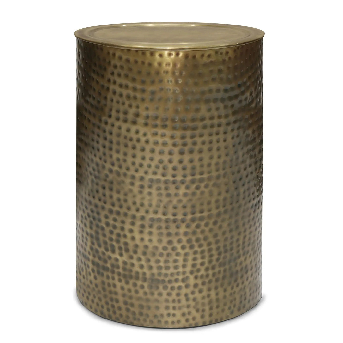 Corbin - Hammered Metal Side Table by HouseOfZazla