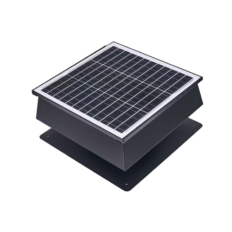 12 Inch Trapezoidal Adjustable Solar Roof Vent Fan by HouseOfZazla