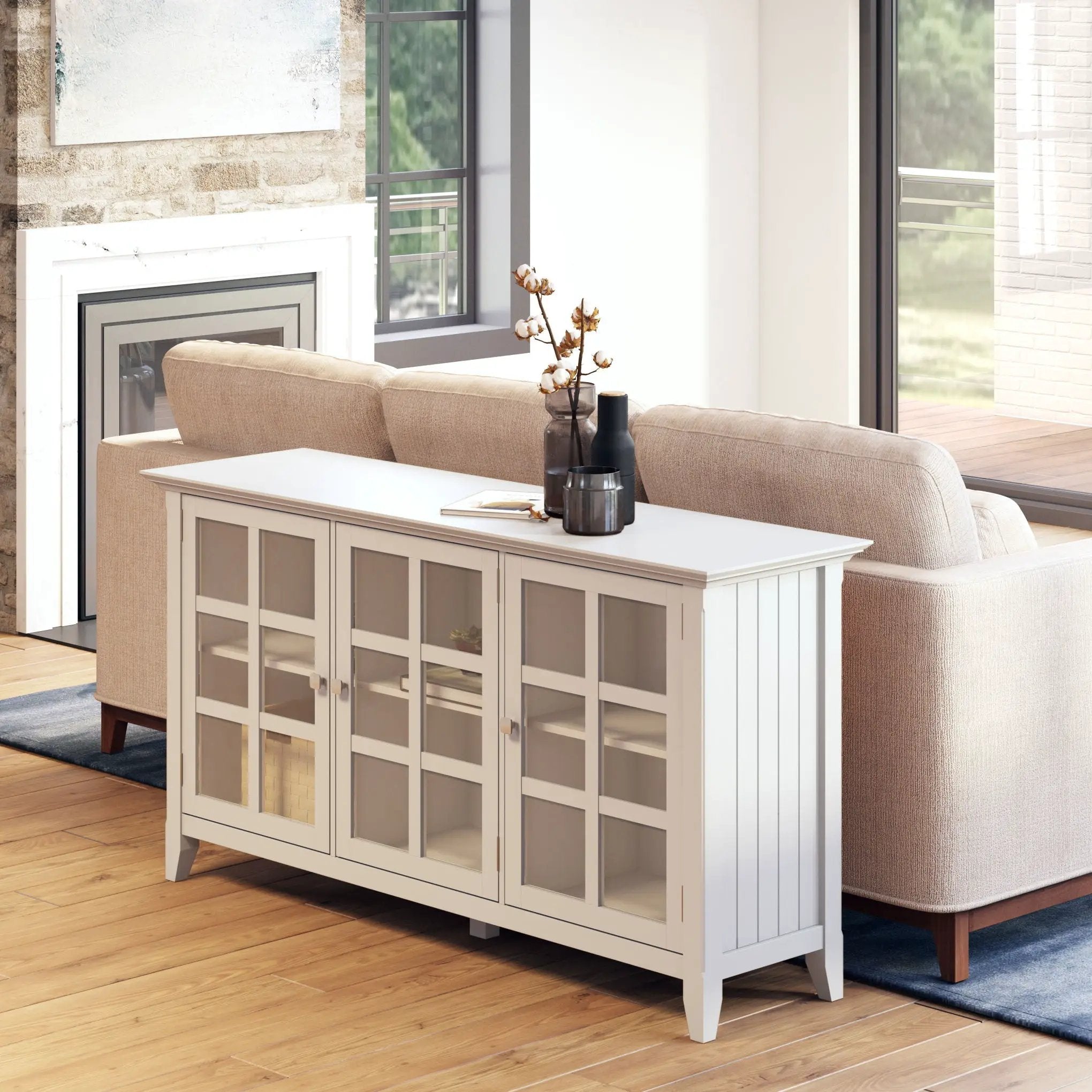 Acadian - Wide Storage Cabinet Handcrafted by HouseOfZazla