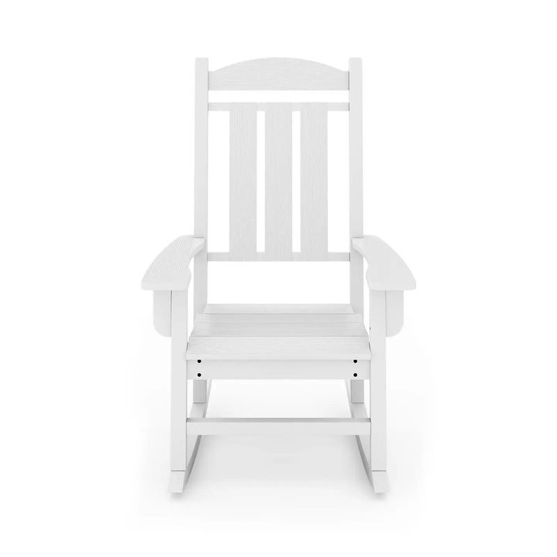 Traditional Porch Rocker Classic HDPE Poly Lumber For Porch, Patio, And Garden Comfort by Unique Piece Furniture