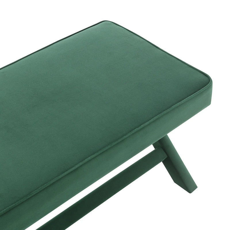 Comfort Double Bench Upholstered With X Crossed Legs