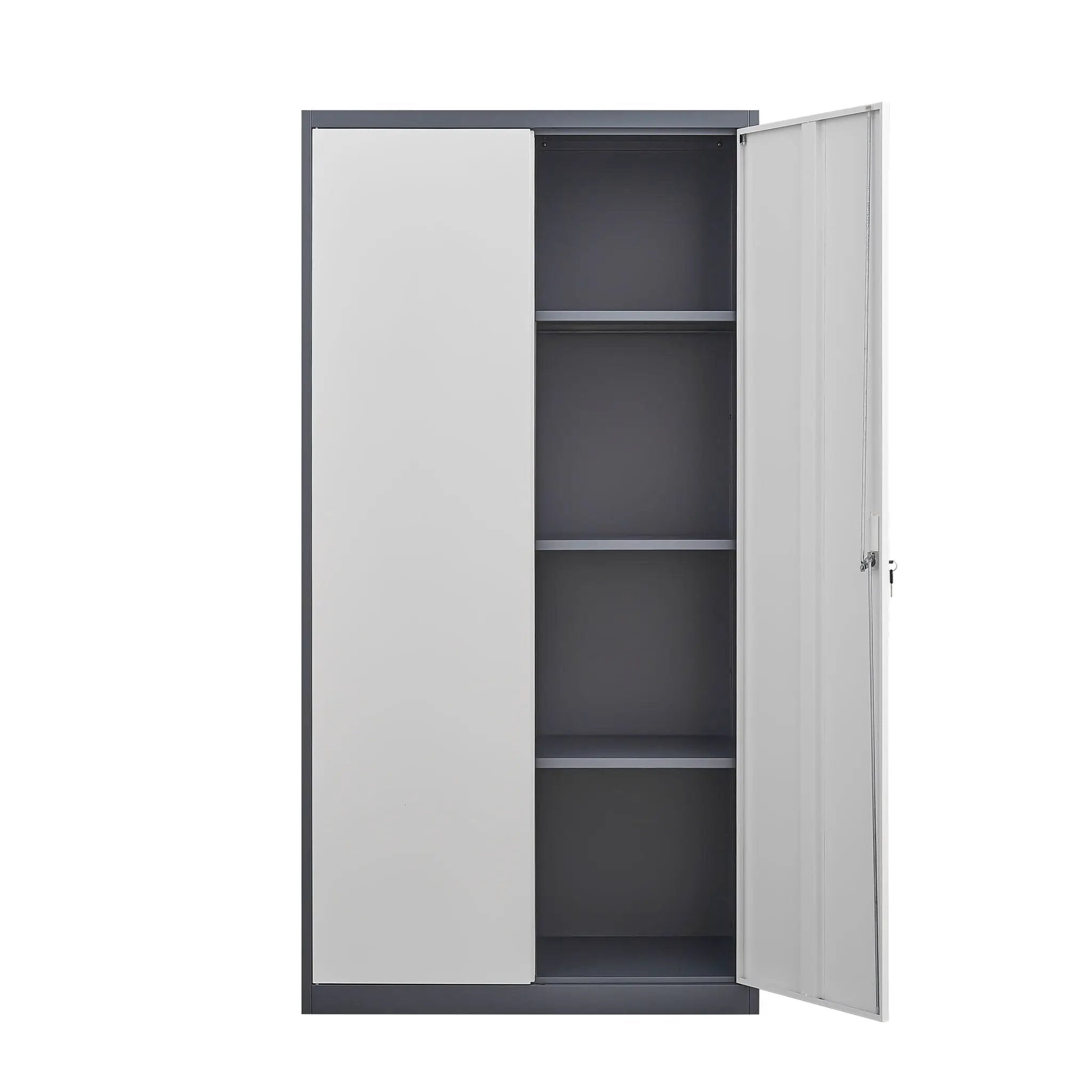 Large Capacity Wardrobe With Hanging Rod And Compartments by HouseOfZazla