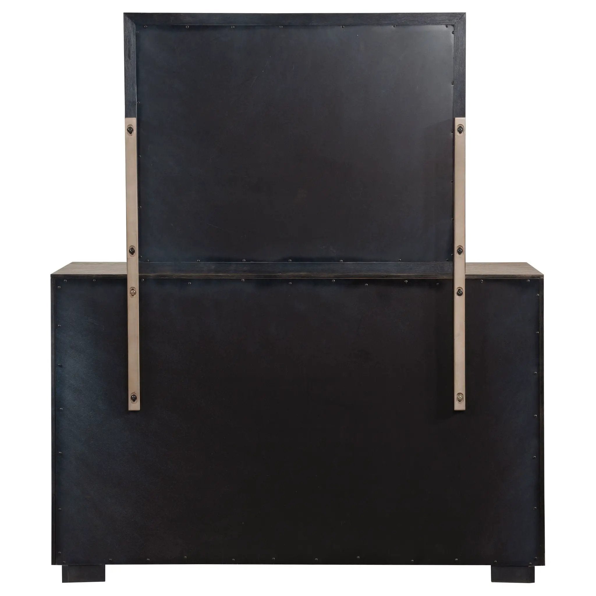 Kenora 6-drawer Dresser and Mirror Barley Brown by Unique Piece Furniture