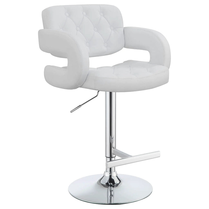 Adjustable Bar Stool With Upholstery by HouseOfZazla