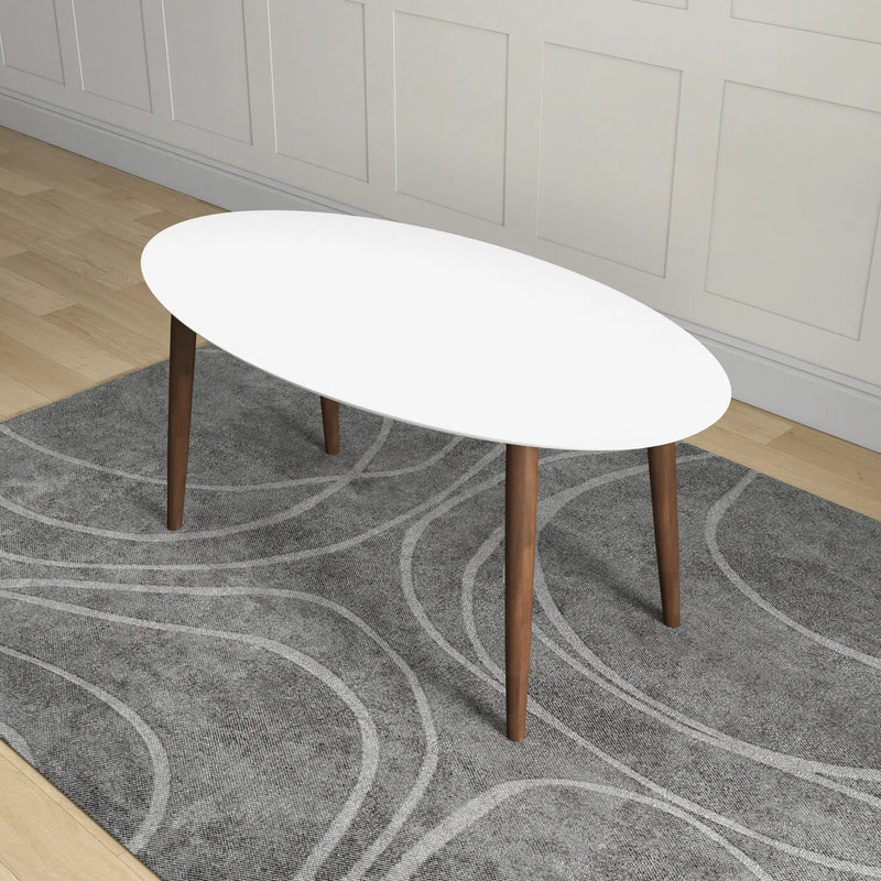 Ada - Mid-Century Modern Style Oval Dining Table by HouseOfZazla