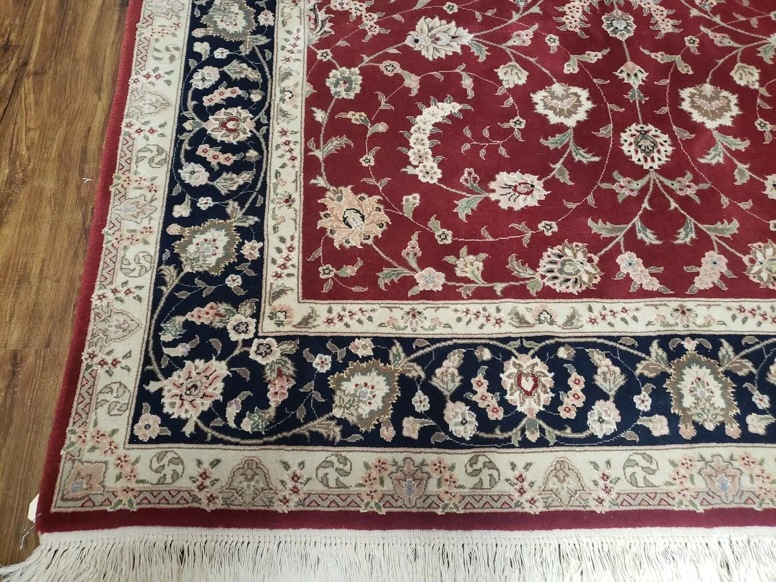 6' X 9' Vintage Fine Oriental Floral Handmade Wool Rug Vegetable Dyes Red Nice by Jewel Rugs