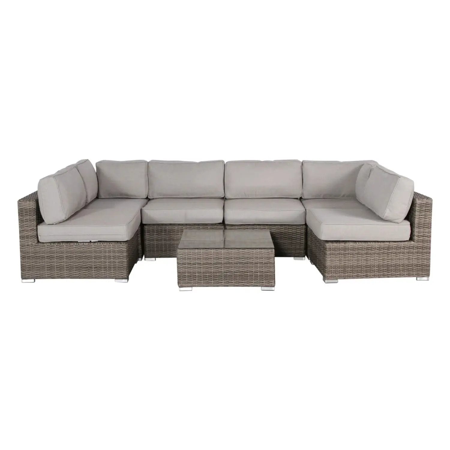 Seating Set With Cushions Handcrafted Wicker Design by Unique Piece Furniture