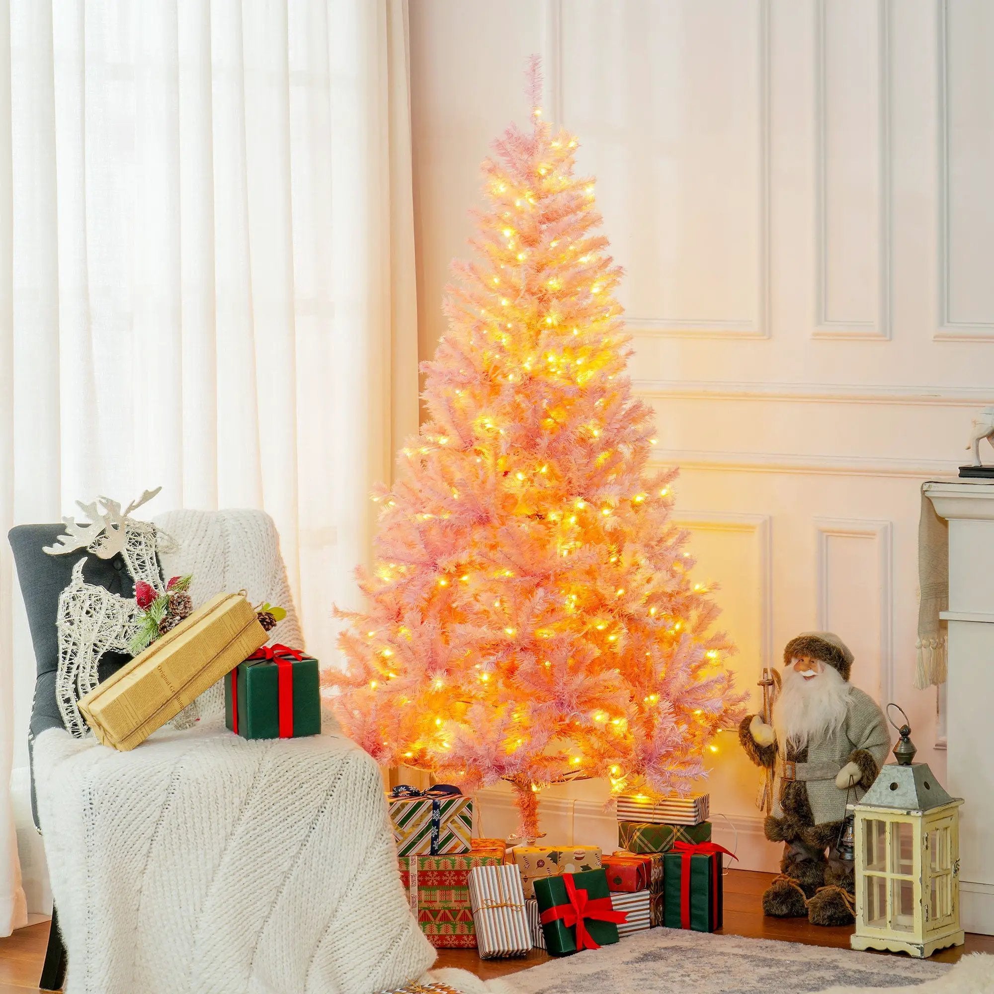 HOMCOM 6' Tall Prelit Christmas Tree by HouseOfZazla