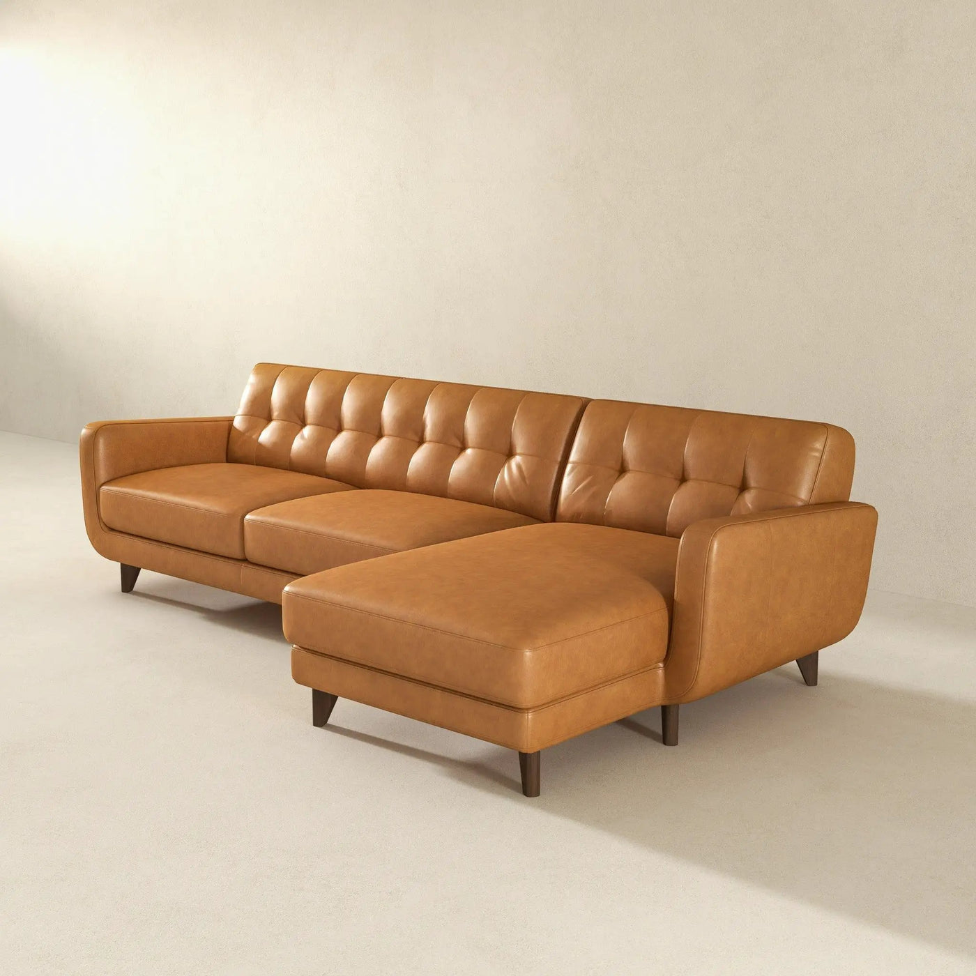 Allison - Mid-Century Modern Sectional Sofa Chaise by Unique Piece Furniture