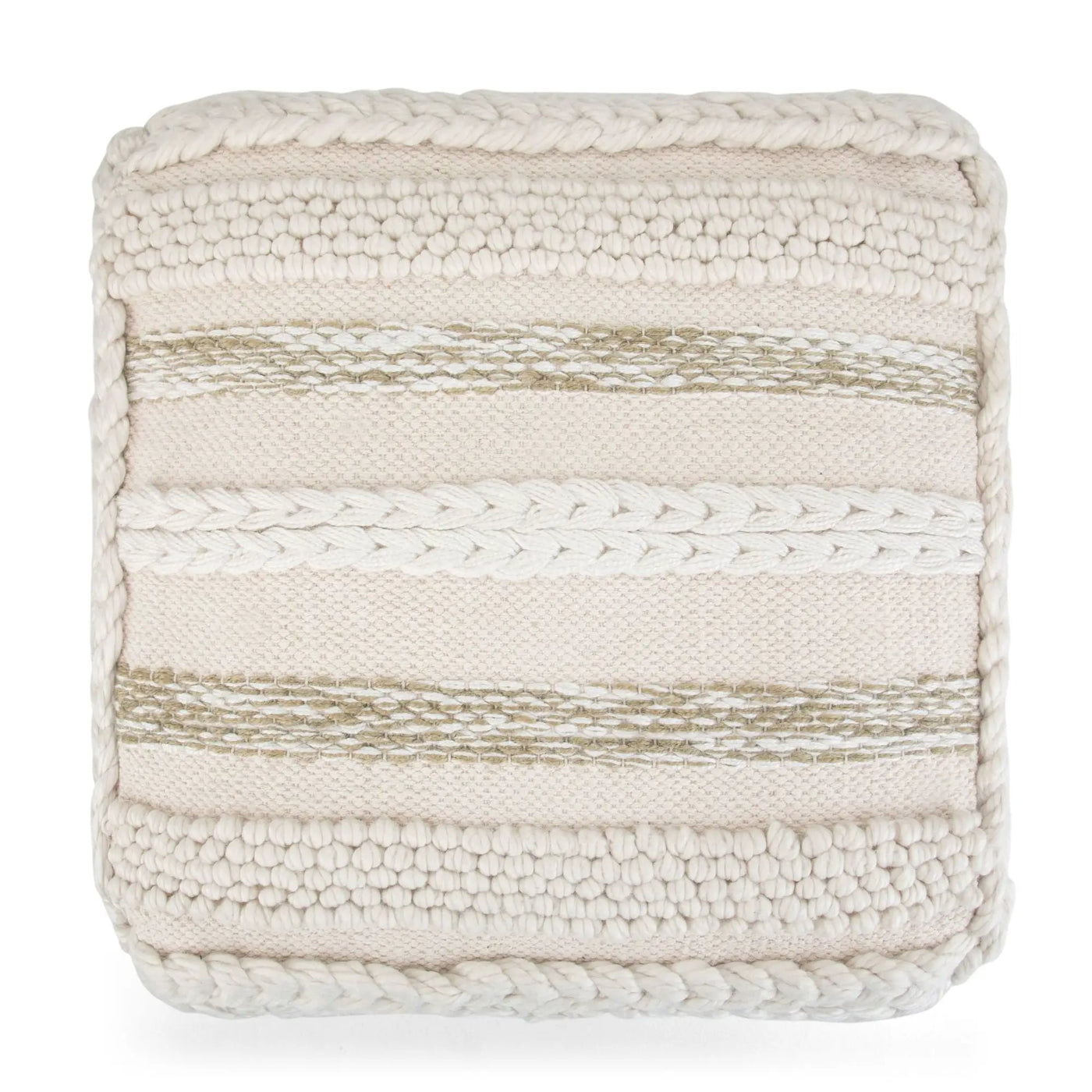 Sommer - Handcrafted Square Pouf by HouseOfZazla