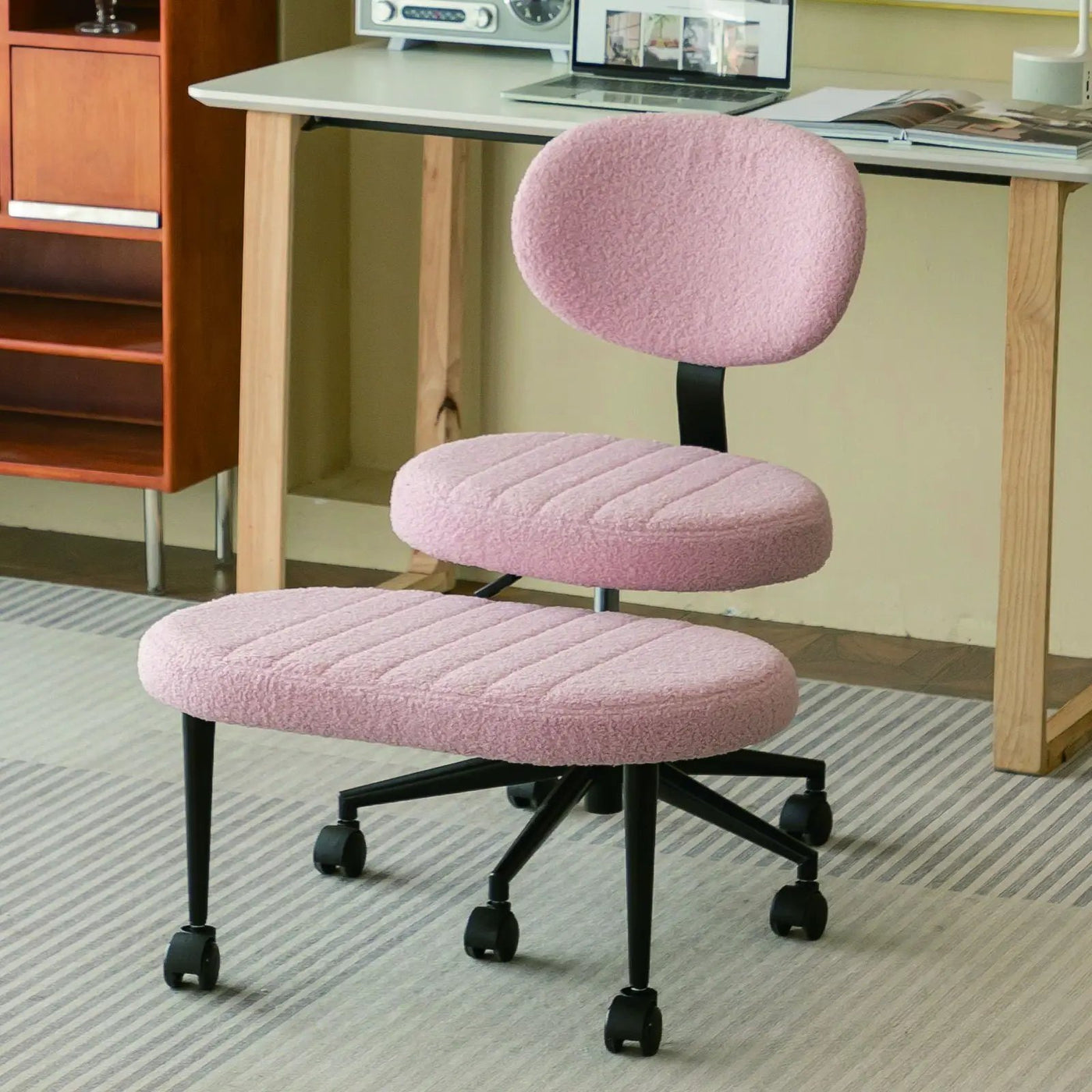 Ergonomic Cross Legged Office Chair With Back Support by HouseOfZazla