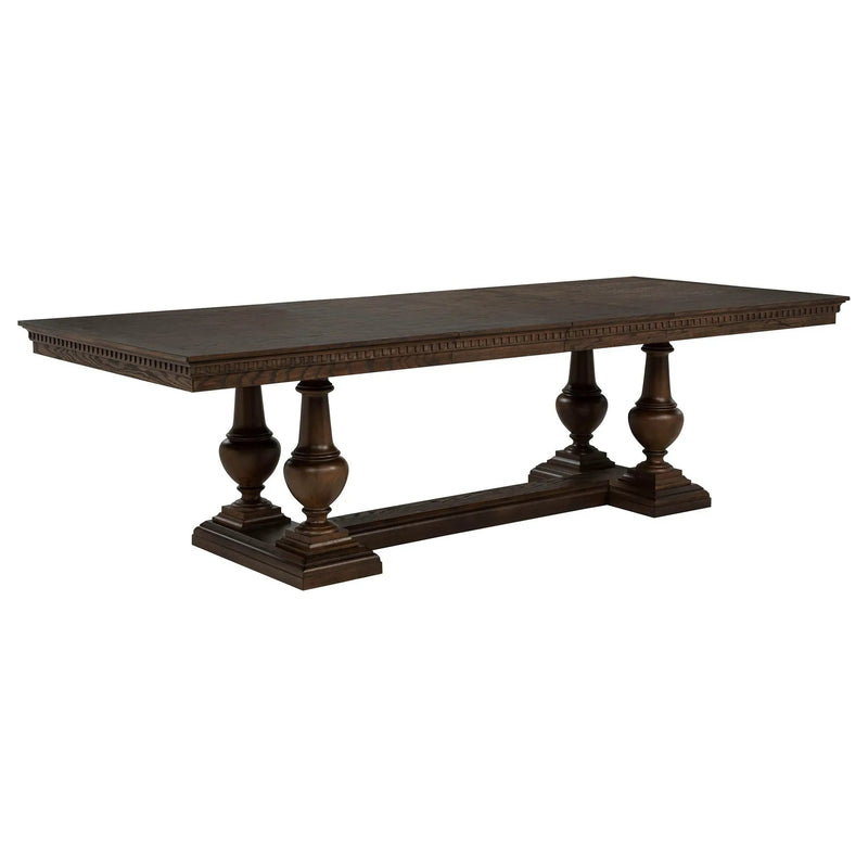Ridgewell 9-piece Rectangular Trestle Dining Set Dark Oak by Unique Piece Furniture