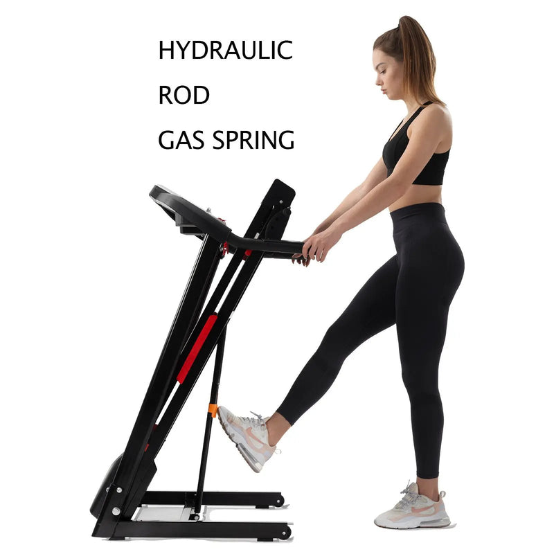 Folding Treadmills For Home - 3.5Hp Portable Foldable With Incline, Electric Treadmill For Running Walking Jogging Exercise With 12 Preset Programs, Indoor Workout Training Space Save Apartment, App - Black by HouseOfZazla