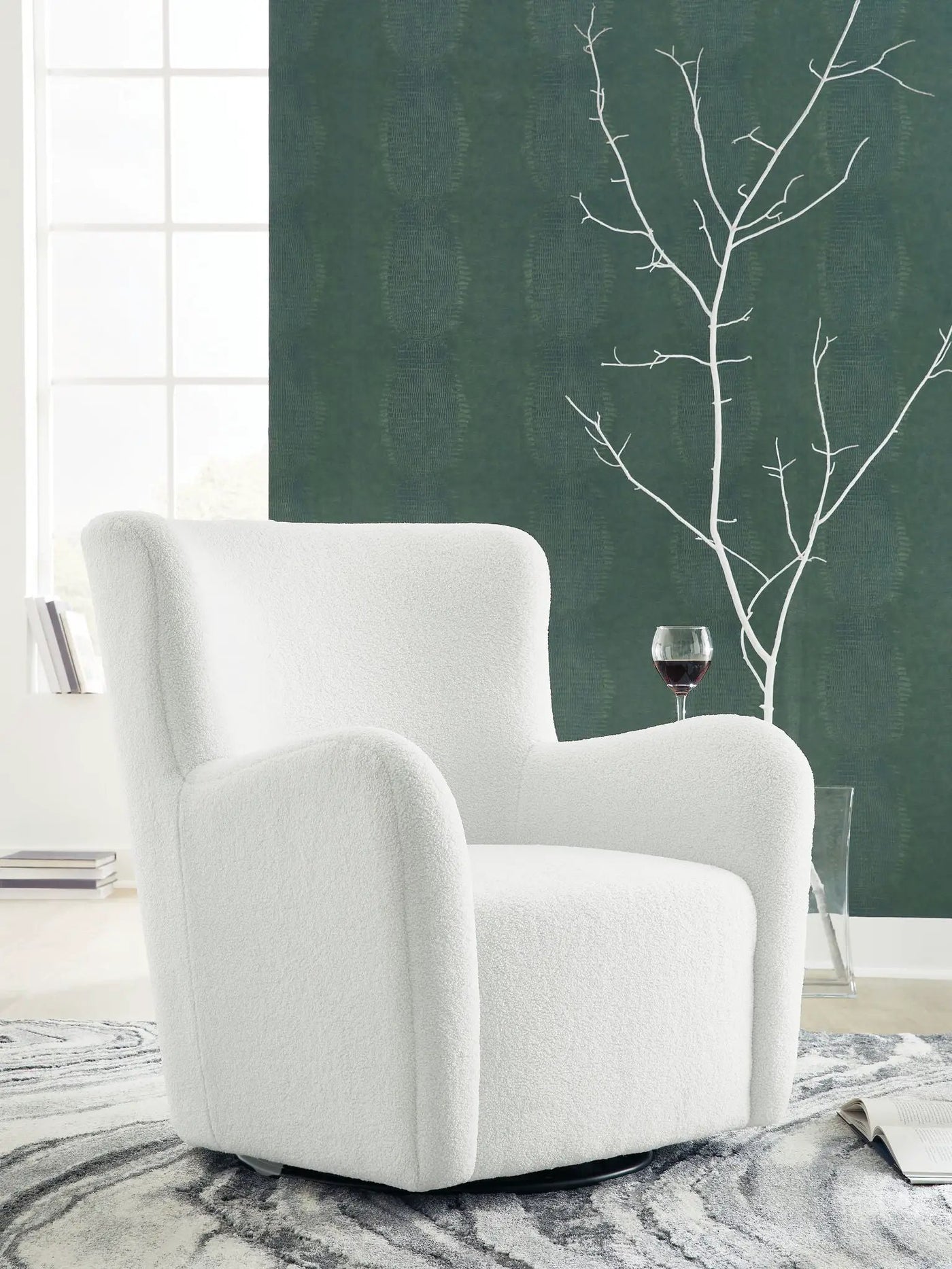 Rowenburg - Swivel Glider Accent Chair by Unique Piece Furniture