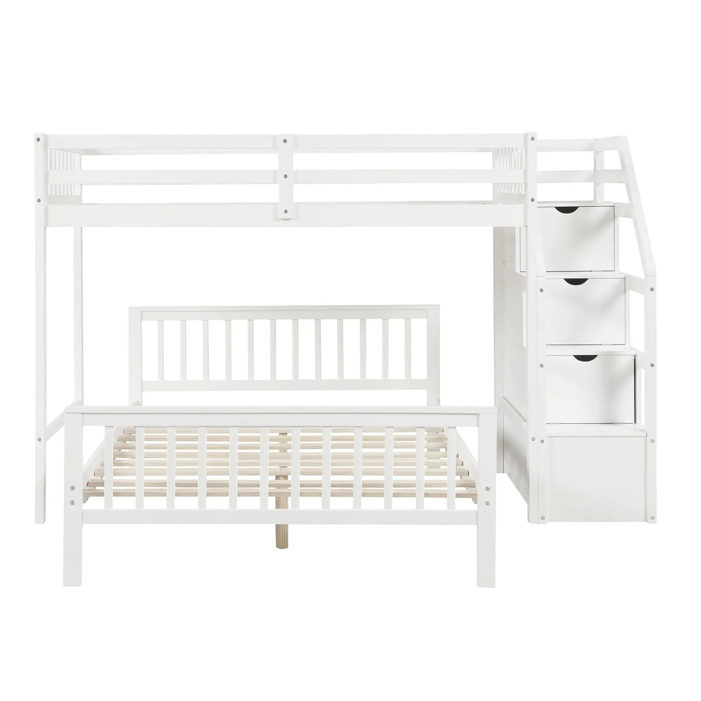 Loft Bed With Staircase And Storage by HouseOfZazla
