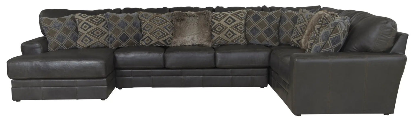 Denali - Italian Leather Match Sectional by Unique Piece Furniture