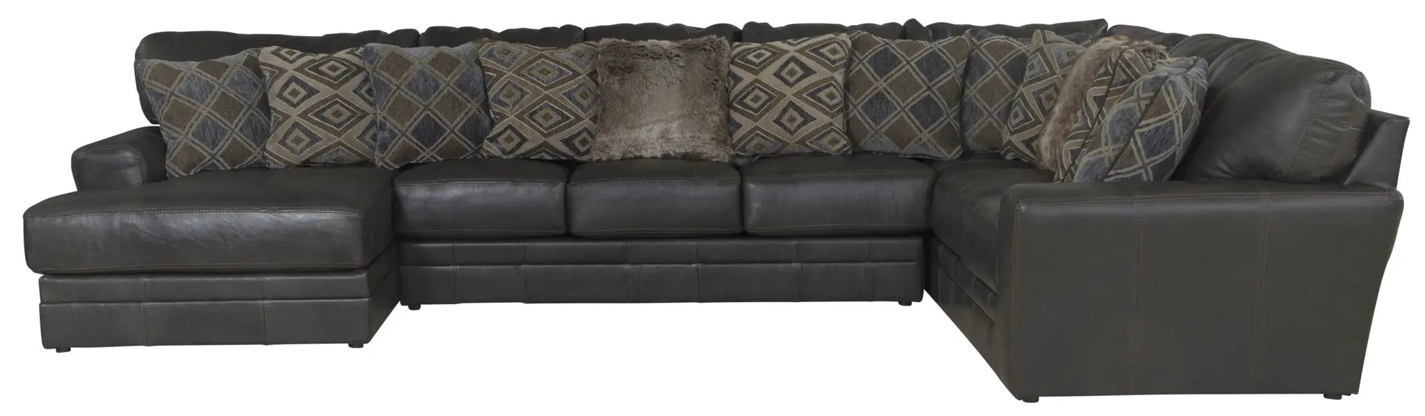 Denali - Italian Leather Match Sectional by Unique Piece Furniture