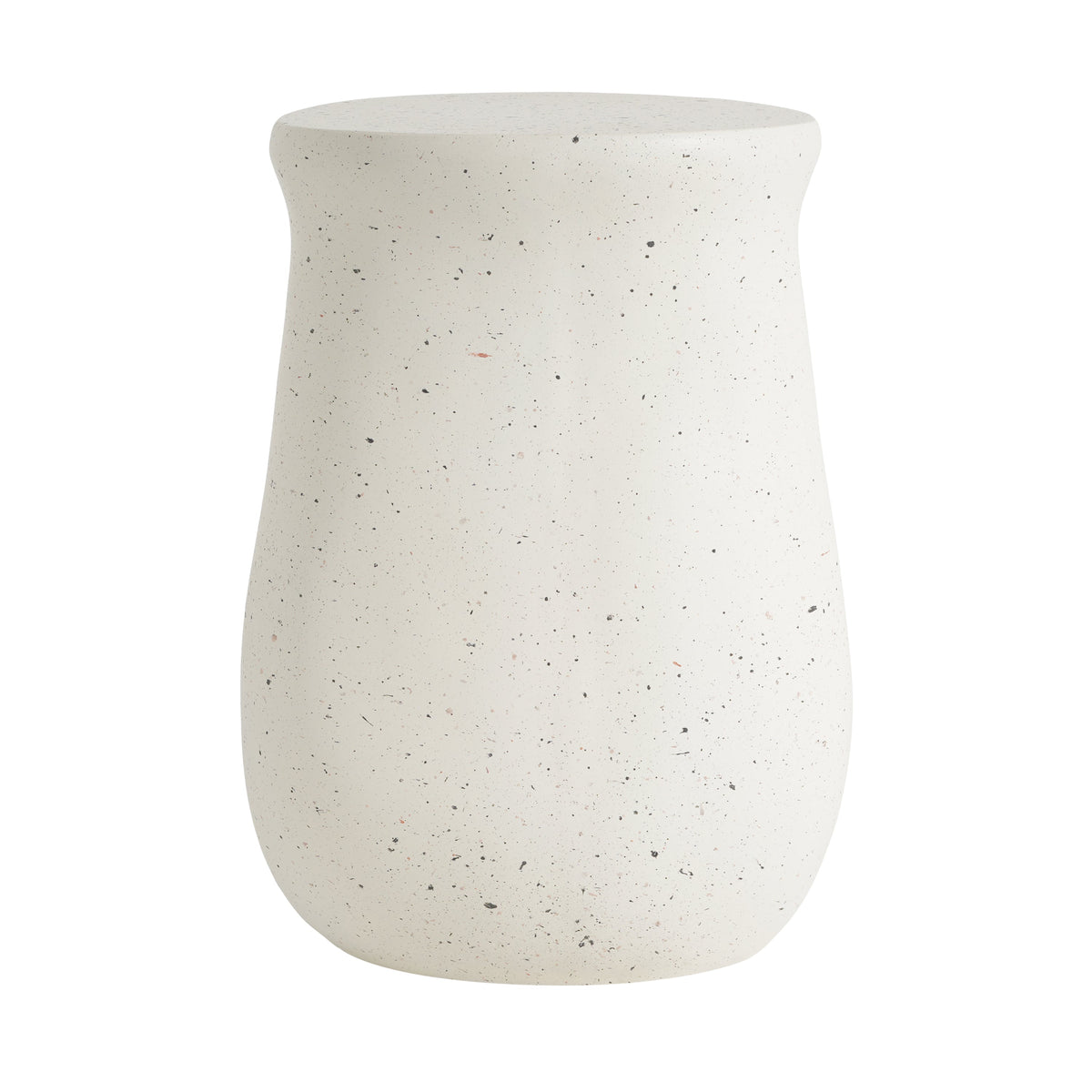 Outdoor MGO Side Table with Travertine-Look Finish – White or Light Grey, photo 8 of 10