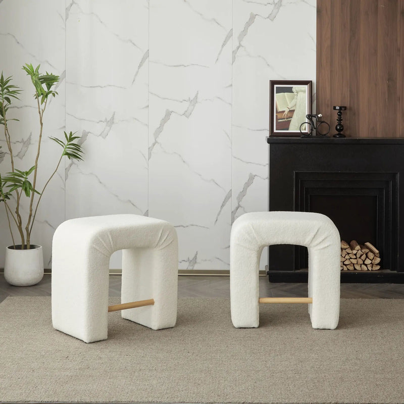 Boucle Stool (Set of 2) by HouseOfZazla
