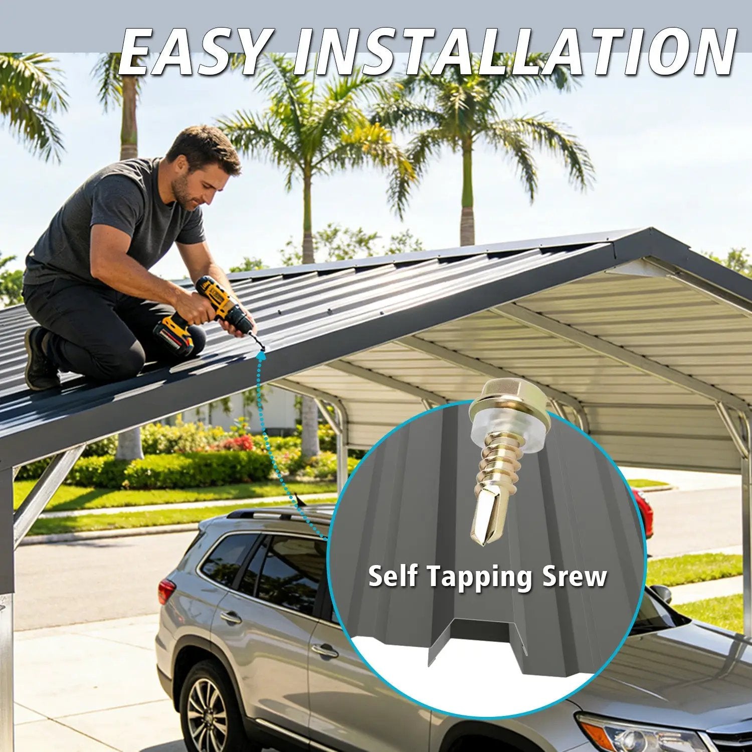 15 Pcs Heavy Duty Waterproof Metal Roofing Panels by HouseOfZazla